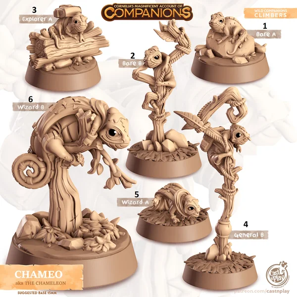 Cast n Play - Les Compagnons de Cornelias - Grimpeurs - Cameleon