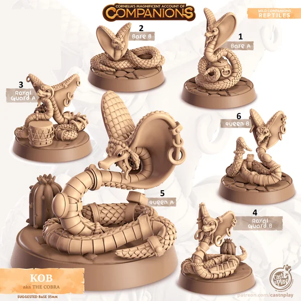 Cast n Play - Les Compagnons de Cornelias - Reptiles - Cobra