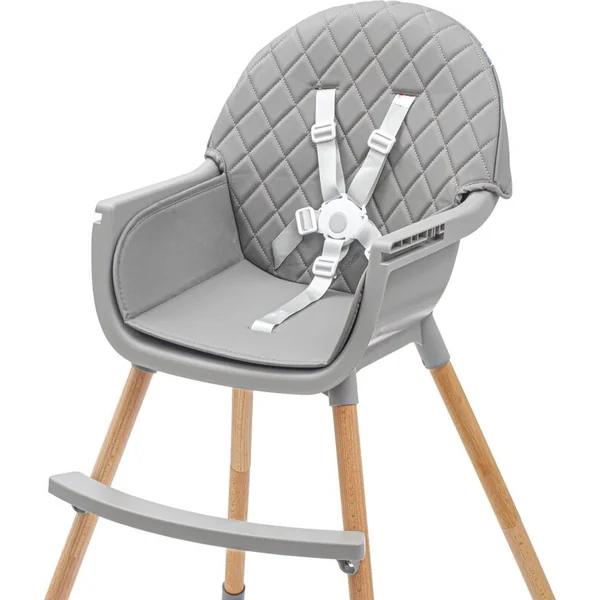 Chaise de salle à manger Baby Mix Freja en bois gris foncé