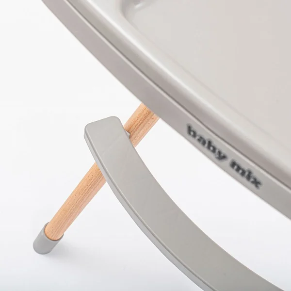 Chaise de salle à manger Baby Mix Freja en bois gris foncé