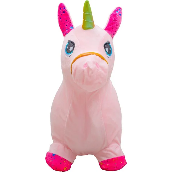 Cheval à bascule en peluche avec son Baby Mix Licorne
