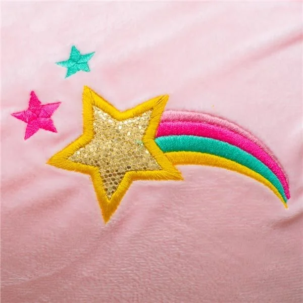 Cheval à bascule en peluche avec son Baby Mix Licorne