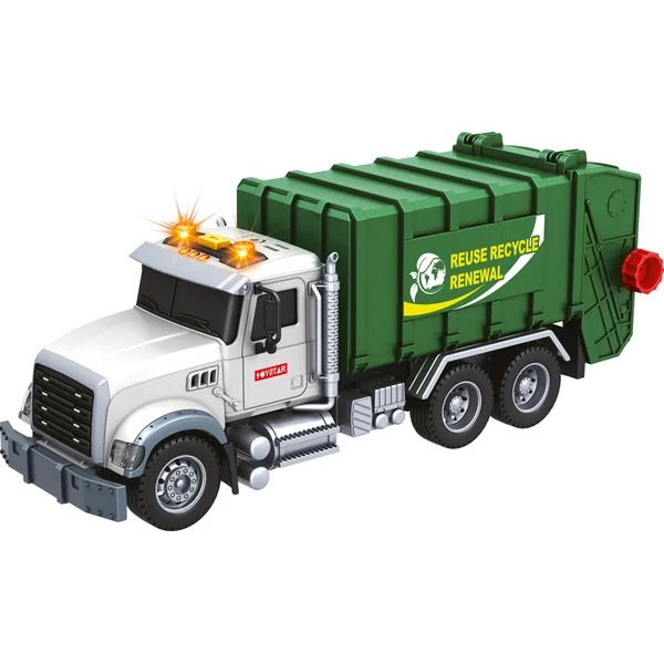 CITY SERVICE CAR - 1:14 - Camion poubelle (avec son, lumières et autres fonctions)