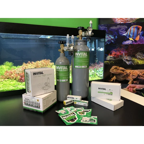 CO2 set Standard avec contrôleur, extinction nocturne, bouteille de 2,1l, accessoires