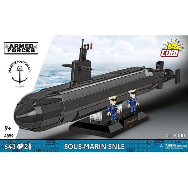Cobi 4859 Forces Armées Sous-marin SNLE 4v1, 1:300, 643 k, 2 f