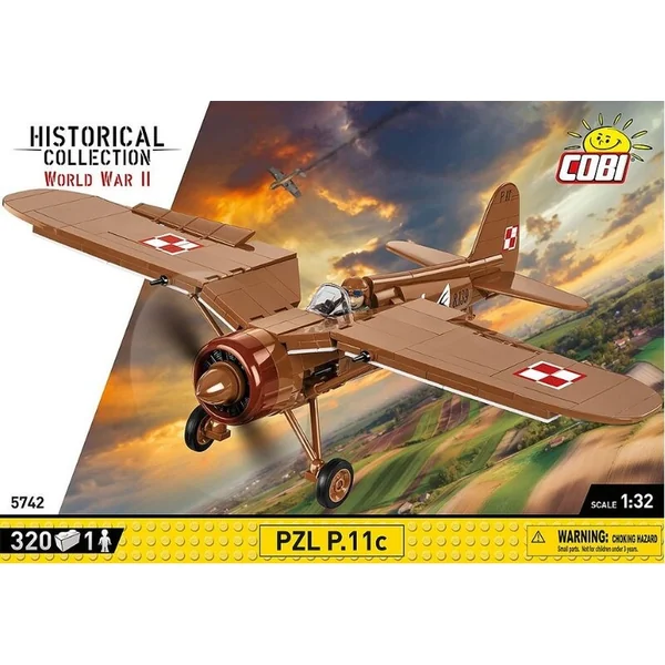 Cobi 5742 II WW PZL P.11c, 1:32, 320 k, 1 f