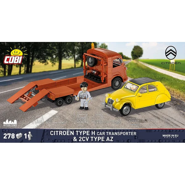 Cobi Citroën Type H Dépanneuse, 1:35, 280 pcs, 1 fig