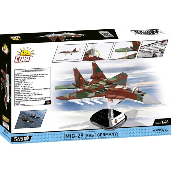 Cobi Forces Armées MIG-29 Allemagne de l'Est, 1:48, 590 k