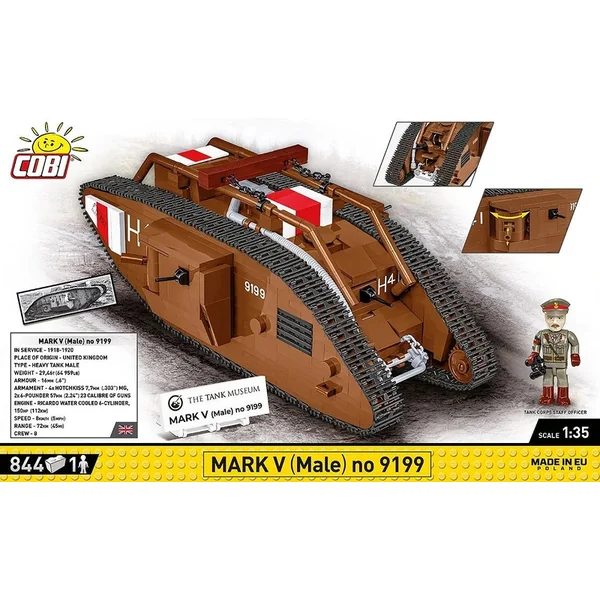 Cobi Great War Mark V no 9199, 1:35, 848 k, 1 f