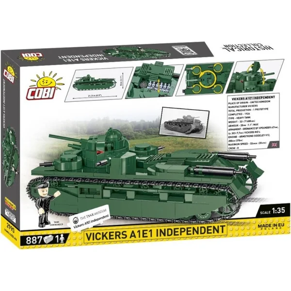 Cobi Great War Vickers A1E1 Independent, 1:35, 886 k, 1 f