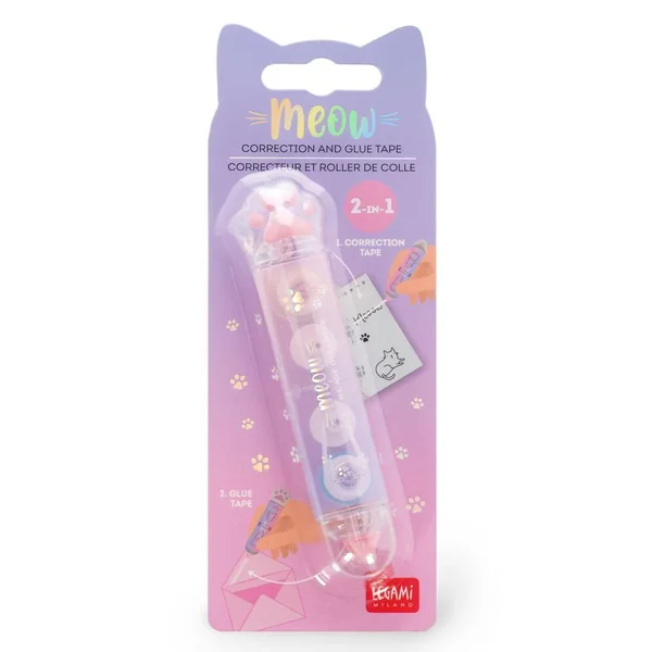 COLLE ET RUBAN CORRECTIONNEL 2 EN 1 KITTY