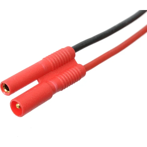 Connecteur plaqué or 2,0 mm mâle avec câble 20AWG 10 cm