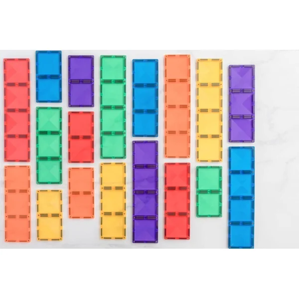 CONNETIX® Rainbow Rectangle Pack 18 pc ensemble de construction magnétique 18 pcs