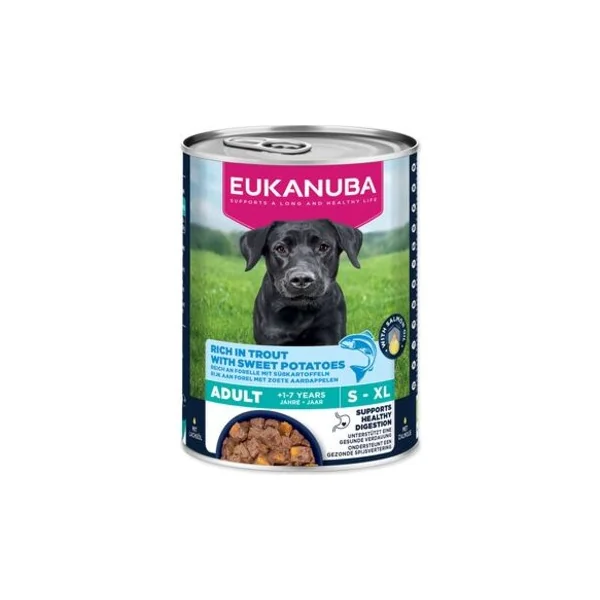 Conserve EUKANUBA Adult riche en truite avec patates douces 400 g