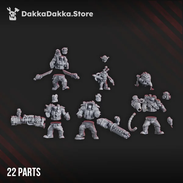 DakkaDakka Store - Orks - Wercking Gang - Blak Orks Mob x10