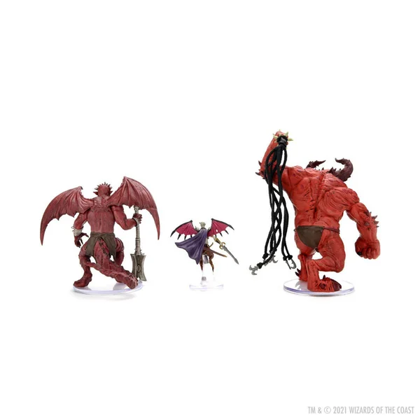 D&D Icons of the Realms Premium Figures - Archdevils: Hutijin, Moloch, and Titivilus