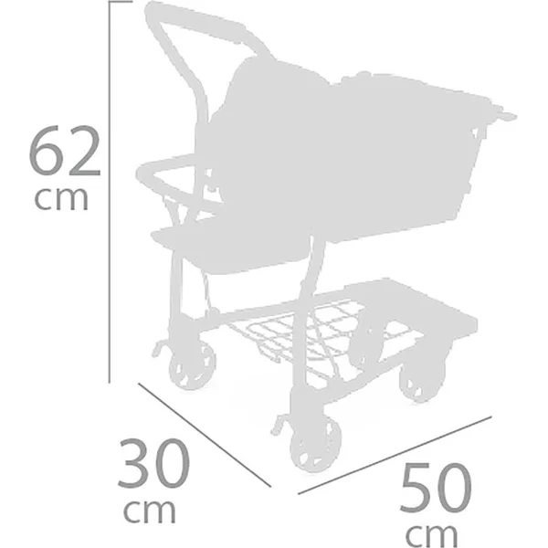 DeCuevas 52179 Chariot de courses mobile 2 en 1 avec fruits KOALA 2024