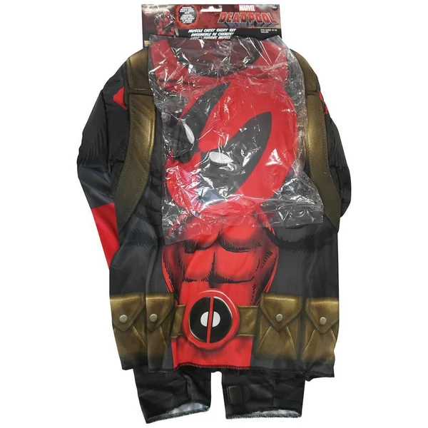 DEGUISEMENT TOP LUXE + CAGOULE DEADPOOL - TAILLE 13 - 14 ANS