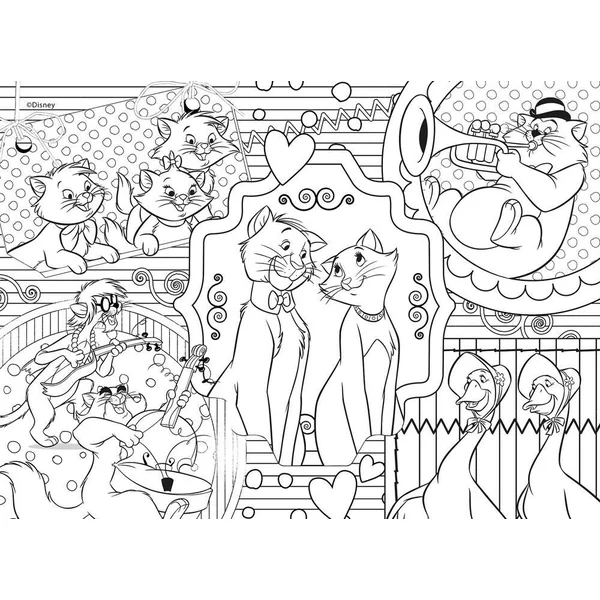 DISNEY CLASSIC MIXTE PUZZLE 4 X 48 PIECES 2 EN 1