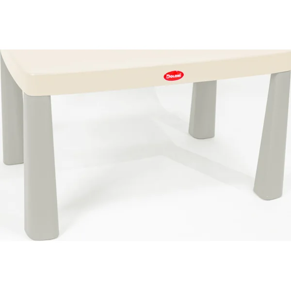 Doloni Table et chaise pour enfants avec tapis de jeu + 2 ensembles de construction - gris