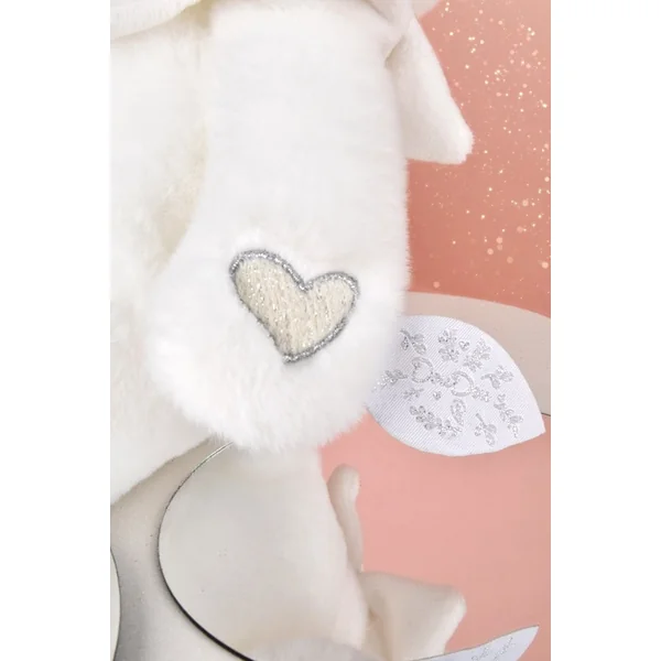 Doudou Coffret Cadeau Ours en Peluche avec Couverture 30 cm beige