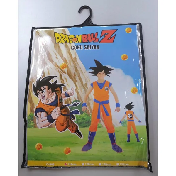 DRAGON BALL Z - DEGUISEMENT GOKU SAIYAN 128 CM TAILLE 6-8 ANS