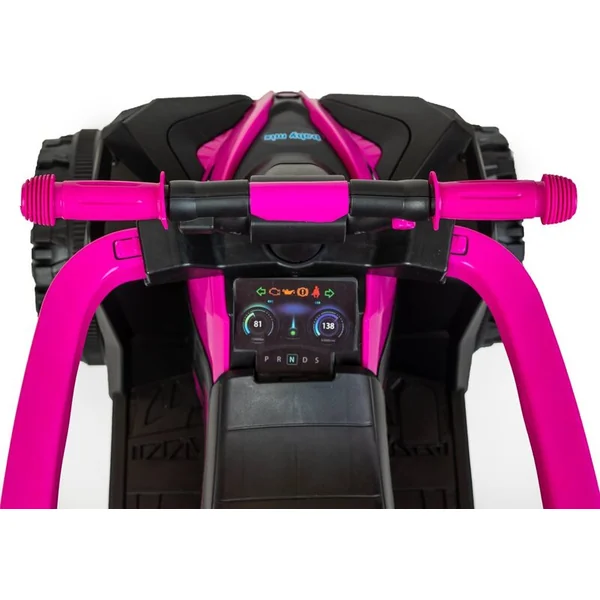 Draisienne pour enfants avec tige de guidage Baby Mix Mega Prime EVA rose