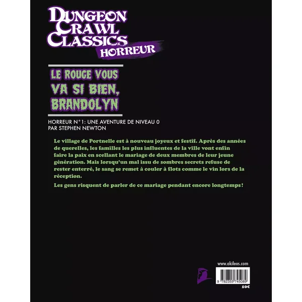 Dungeon Crawl Classics - Horreur Numéro 1 : Le Rouge vous va si bien, Brandolyn
