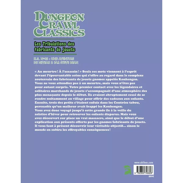 Dungeon Crawl Classics - Hors-Série Numéro 2 : Les Tribulations des Fabricants de Jouets