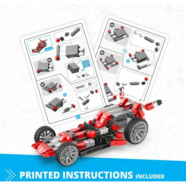 Engino INVENTOR MOTORIZED voiture de course avec 10 modèles bonus