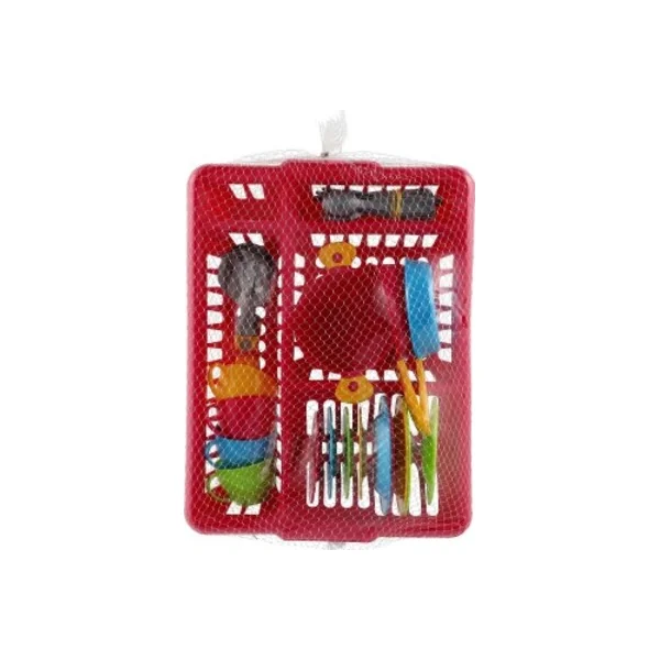 Ensemble de vaisselle avec égouttoir 2 couleurs en filet