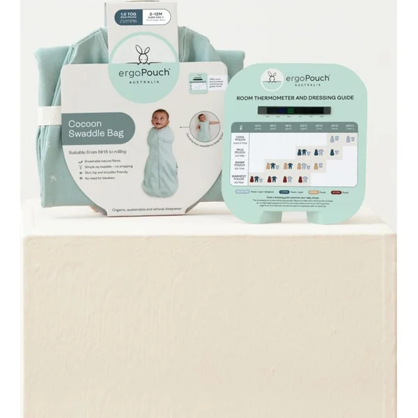 ERGOPOUCH Couverture emmaillotage et sac de couchage 2 en 1 Cocoon Elephant Parade 3-6 m, 6-8 kg, 1
