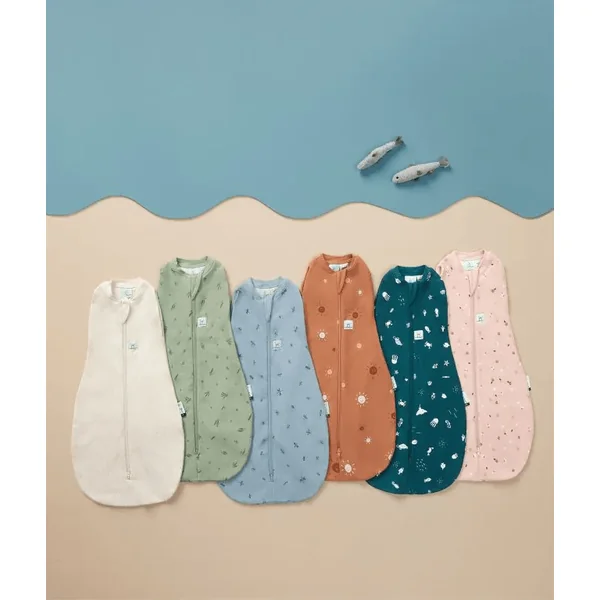 ERGOPOUCH Couverture et sac de couchage 2 en 1 Cocoon Daisies 3-6 m, 6-8 kg, 0,2 tog