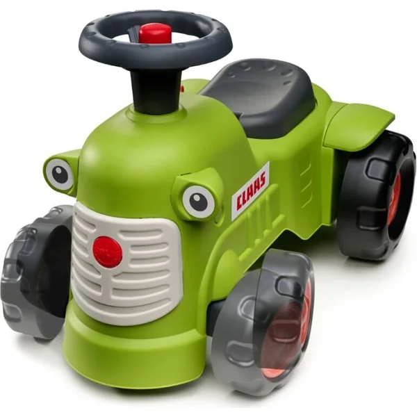 Falk Porteur et trotteur 2 en 1 tracteur Claas vert clair avec volant