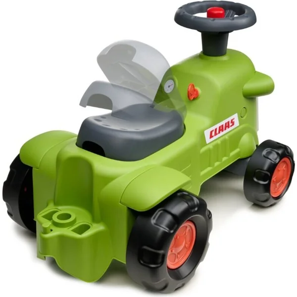 Falk Porteur et trotteur 2 en 1 tracteur Claas vert clair avec volant