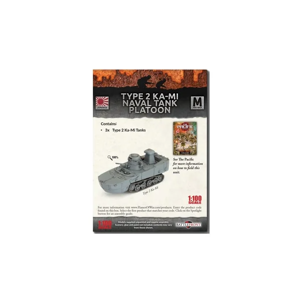 Flames of War - Pacific - Type 2 Ka-Mi Naval Tank Platoon