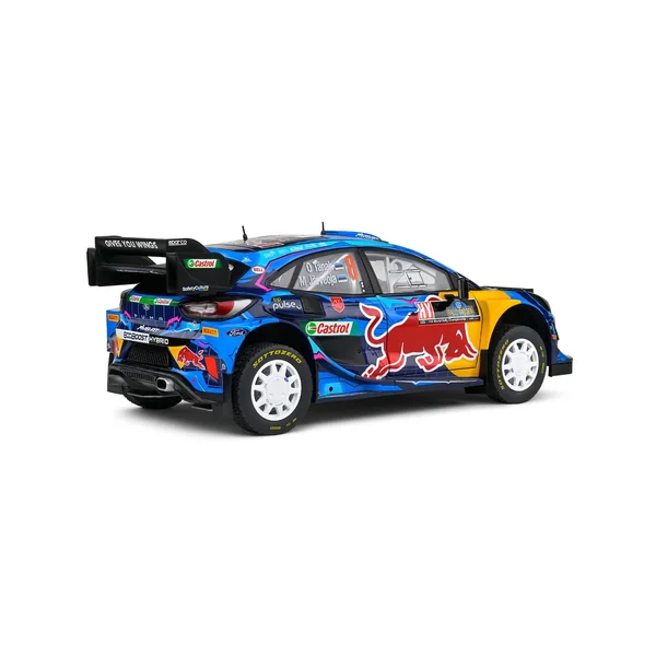 Ford Puma Rally1 Hybrid Blue #8 Tanak Rally Suede 2023 1/18 SOLIDO - S1809503