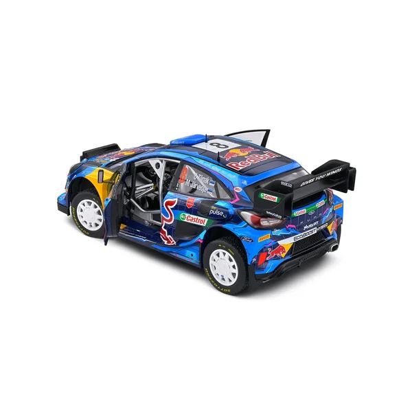 Ford Puma Rally1 Hybrid Blue #8 Tanak Rally Suede 2023 1/18 SOLIDO - S1809503