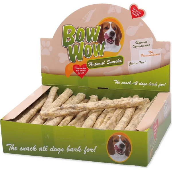 Friandise Mira Mar Bow Wow Natural, bœuf et tripes, bâtonnets 50 pièces