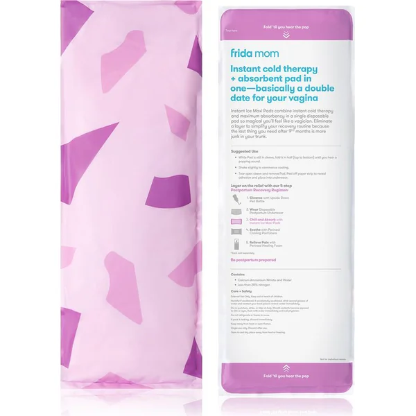 FRIDA MOM Coussinets absorbants rafraîchissants Ice Maxi + Culottes post-partum jetables