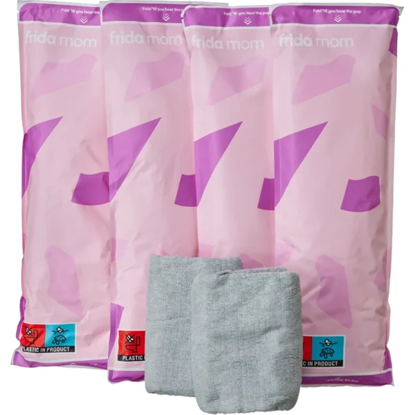 Frida mom Coussinets de refroidissement absorbants Ice Maxi 4 pcs + Culottes post-partum jetables 2