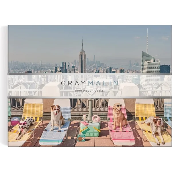 Galison Puzzle Chiens à New York Gray Malin 1000 pièces