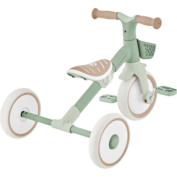 Globber draisienne pour enfants à trois roues - Learning Trike 2in1 PLUS Ecologic Pistachio