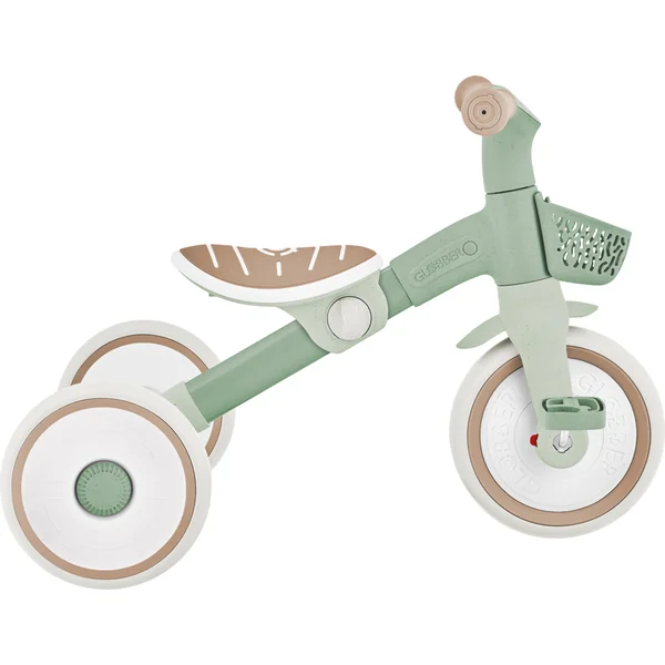 Globber draisienne pour enfants à trois roues - Learning Trike 2in1 PLUS Ecologic Pistachio