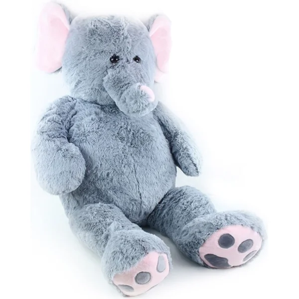 Grand éléphant en peluche Bimbo avec étiquette, 100 cm