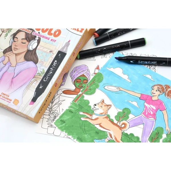 GRAPH'IT KIT DE COLORIAGE COSY COLO - GIRLZ
