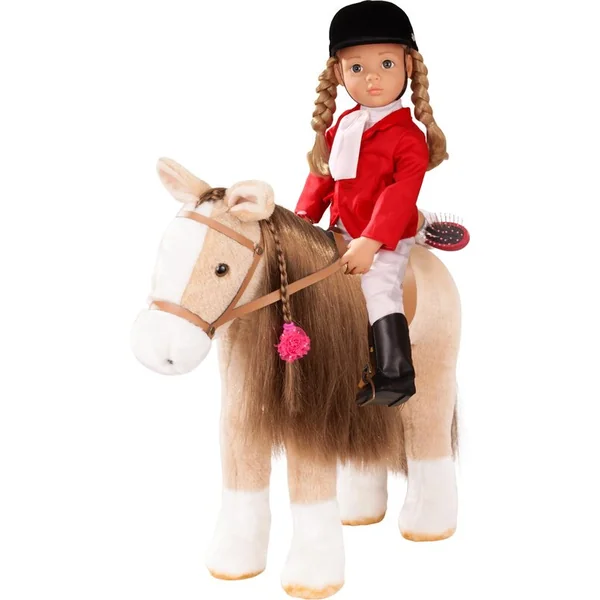 Götz poney brun Sparky à coiffer et à monter pour poupées de 50cm