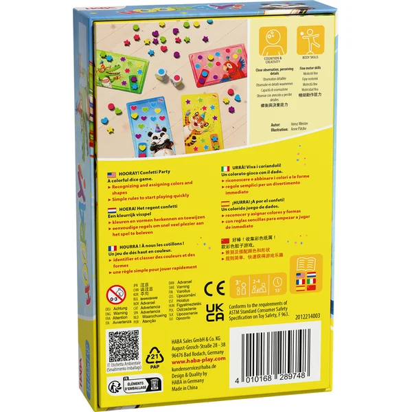 Haba Jeu de société Hurra Party à partir de 3 ans