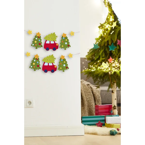 Haba Kit créatif Premier enfilage guirlande en feutre Chemin de Noël