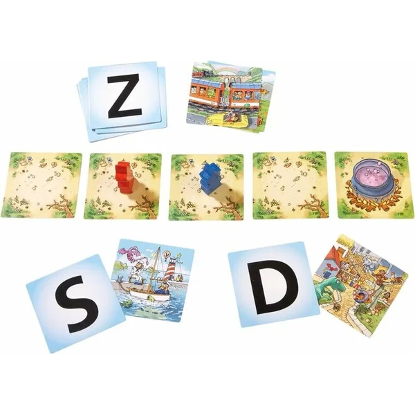 Haba Play&Learn Jeu éducatif de mots mini ABC à partir de 6 ans